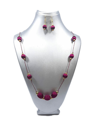 Agasthi necklace - Purple